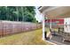 Fenced backyard with outdoor porch that's perfect for outdoor relaxation at 255 Webster Lake Dr, Temple, GA 30179