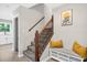 Entryway with staircase, bench seating and modern flooring at 5341 Tall Oak Dr, Marietta, GA 30068
