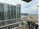 Enjoy stunning city views from this balcony, complete with bar seating at 855 Peachtree Ne St # 2309, Atlanta, GA 30308