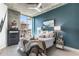 Comfortable bedroom with stylish decor and plenty of natural light at 855 Peachtree Ne St # 2309, Atlanta, GA 30308