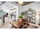 Bright dining area featuring modern decor adjacent to the kitchen at 855 Peachtree Ne St # 2309, Atlanta, GA 30308
