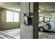 Residential garage featuring electric car charging outlet for resident's vehicle at 855 Peachtree Ne St # 2309, Atlanta, GA 30308