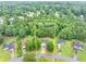 Aerial shot showcasing the 1.02 acres the property sits on, surrounded by lush greenery at 240 Mountain Ln, Covington, GA 30016