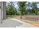 Back deck area looking over treed backyard at 13090 Magnolia Crescent Dr, Roswell, GA 30075