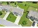 Aerial view of a home with large backyard, green lawn, and neighborhood at 4650 Orchard View Way, Cumming, GA 30028