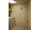 Functional laundry room featuring a modern washing machine and storage space at 219 Park Avenue, Woodstock, GA 30188