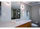 Stylish bathroom features modern vanity, a bathtub with shower and a toilet at 850 Ralph Mcgill Ne Blvd # 6, Atlanta, GA 30306