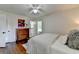 Bright bedroom with hardwood floors and ensuite bath at 1744 Chateau Dr, Dunwoody, GA 30338