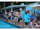 The community pool on swim meet day at 1744 Chateau Dr, Dunwoody, GA 30338