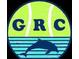 GRC tennis ball logo with dolphin over blue and green wave pattern at 1744 Chateau Dr, Dunwoody, GA 30338