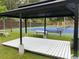 Gazebo overlooking the tennis courts in the community common area at 1744 Chateau Dr, Dunwoody, GA 30338