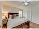 Comfortable main bedroom with ceiling fan and closet at 1744 Chateau Dr, Dunwoody, GA 30338