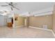 Open concept living room featuring decorative tile floors, neutral walls and recessed lighting at 3717 Shady Maple Dr, Stonecrest, GA 30038