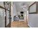 Bright living room with vaulted ceiling, fireplace, and stylish decor at 728 Harmony Rd, Temple, GA 30179
