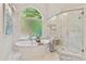 The spacious main bath features a luxurious soaking tub and a separate shower at 3750 Maryhill Nw Ln, Kennesaw, GA 30152