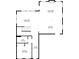 First floor layout of the home includes a bedroom, dining area, living room, bathroom, kitchen, and foyer at 776 Clifftop Xing Xing, Powder Springs, GA 30127