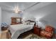 Bedroom featuring carpet floors, ornate furniture and a ceiling fan at 107 Hearthstone Walk, Woodstock, GA 30189