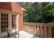 Enjoy outdoor living on this balcony with views of a tranquil green space at 3074 Vinings Ridge Se Dr, Atlanta, GA 30339