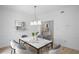 Dining room with a marble table and modern decor at 3074 Vinings Ridge Se Dr, Atlanta, GA 30339