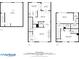 A combined floorplan featuring a living room, kitchen, bedrooms, garage, and multiple bathrooms at 3074 Vinings Ridge Se Dr, Atlanta, GA 30339