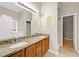 Bathroom with double sinks, granite countertops and tile flooring at 231 Yardsley Dr, Mcdonough, GA 30253
