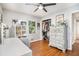 Bedroom with hardwood floors and a closet for storage at 286 Indian Trl, Marietta, GA 30068
