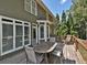 A spacious deck is attached to the house with large picture windows at 6425 Riley Manor Way, Cumming, GA 30028
