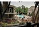 Enjoy the community pool with plenty of seating and mature trees surrounding the area at 36 Saint Claire Ne Ln, Atlanta, GA 30324