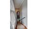 Bright stairwell with beautiful hardwood and a decorative window at 36 Saint Claire Ne Ln, Atlanta, GA 30324