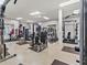 A weight room with weight machines and ceiling fans at 9745 Autry Falls Dr, Alpharetta, GA 30022