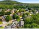 Aerial view of the community showcasing the neighborhood homes surrounded by lush trees at 1290 Magnolia Park Cir, Cumming, GA 30040