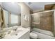 Clean bathroom with a shower-tub combo, neutral colors, and modern fixtures at 1290 Magnolia Park Cir, Cumming, GA 30040
