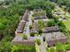 Aerial view of a townhome community surrounded by lush greenery and mature trees at 6554 Arbor Gate Sw Dr # 4, Mableton, GA 30126