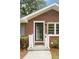 Close-up of front entrance highlighting the brick facade and well-maintained landscaping at 2855 Monticello Pl, Decatur, GA 30030