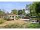 Inviting backyard featuring a patio with fire pit and ample space for outdoor activities at 102 Rockyford, Atlanta, GA 30317