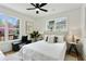 Bright bedroom with large windows, neutral decor, and hardwood floors at 102 Rockyford, Atlanta, GA 30317