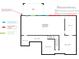 Floor plan of the unfinished basement (42'5