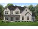Stunning two-story home with a brick facade, covered porch, and manicured front yard at 2480 Bleckley Pl, Cumming, GA 30041