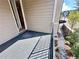 A cozy deck offers space for outdoor seating and relaxation at 285 Briscoe Way # 2, Alpharetta, GA 30009