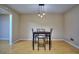 Dining area featuring modern pendant lighting and space for a table with seating at 2066 Tidwell Trl, Stone Mountain, GA 30088