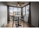Beautiful balcony area featuring a table with chairs for entertaining, and great city views at 215 Piedmont Ne Ave # 804, Atlanta, GA 30308