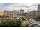 Panoramic city view overlooking beautiful landscaping, buildings, and busy streets at 215 Piedmont Ne Ave # 804, Atlanta, GA 30308