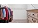 Walk in closet features shelving and space for organization at 3 Windsor Ct, Kingston, GA 30145