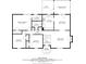 Upstairs floor plan of the house that shows the layout of rooms with labeled dimensions at 291 N Briar Rdg, Woodstock, GA 30189
