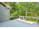 Enjoy outdoor living on this spacious wood deck, perfect for entertaining or relaxing with treetop views at 148 Copper Hills Dr, Canton, GA 30114