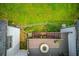 Aerial view of backyard deck with outdoor seating area, perfect for entertaining or relaxation at 2005 Ashton Pointe Dr, Dacula, GA 30019