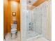 Modern bathroom featuring a glass enclosed shower and stylish fixtures at 3000 Cathedral Place Pl, Decatur, GA 30034