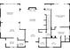Detailed floor plan with dining room, kitchen, living room, primary bedroom, and baths at 2216 Trammel Rd, Cumming, GA 30041