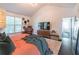 Bright bedroom with vaulted ceilings and wooden accents at 2405 Hillside Ave, Decatur, GA 30032