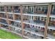 Beautiful stacked balconies, offering private outdoor living, with stylish furniture and decor at 3330 Overland Dr, Roswell, GA 30075